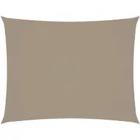 vidaXL Zonnescherm rechthoekig 3,5x4,5 m oxford stof taupe