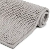 Elegance Beautissu Beaumare WR Badmat Antislip 50x80cm - Douchemat Grijs Badmat - WC Tapijt, Vloermat voor Douche of Badkamer