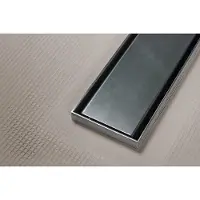 Wiper Betegelbare doucheplaat 90 x 90 cm met goot Showerlay Ponente afvoer horizontale goot hoofdzijde betegelbaar douchebord douchebak gelijkvloers