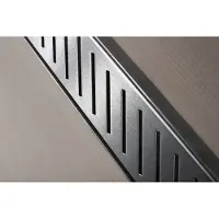 Wiper Betegelbare doucheplaat 120 x 120 cm met goot Showerlay Zonda afvoer horizontale goot hoofdzijde betegelbaar douchebord douchebak gelijkvloers