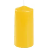 Conpax Candles Stompkaars in het goudgeel - 10 x 5 cm - Home basics sfeer kaarsen - dikke kaarsen