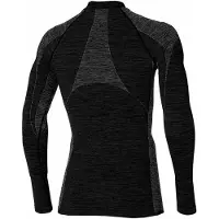 Heatkeeper - Thermoshirt heren - Zwart melange - M - 1-Stuk - Thermo shirt heren lange mouw