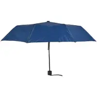Merkloos Robuuste Stormparaplu van Aluminium Frame Opvouwbaar Navy Blauw 53cm Breed 8 Ribben