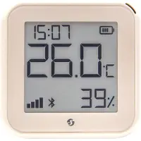 Shelly H&T 3rd gen Temperatuur- en vochtigheidssensor - Temperatuur- en vochtigheidssensor met wifi en Bluetooth - in de kleur "Ivory".