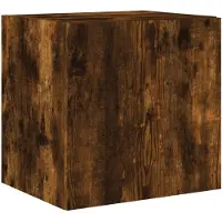 vidaXL Tv-wandmeubel met LED-verlichting 40,5x35x40 cm gerookt eiken