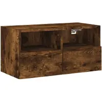 vidaXL Tv-wandmeubel 60x30x30 cm bewerkt hout gerookt eikenkleurig
