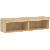 vidaXL Tv-meubels met LED-verlichting 2 st 60x30x30 cm sonoma eiken