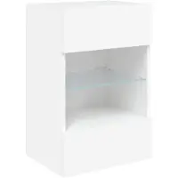 vidaXL Tv-meubel met LED-verlichting 40x30x60,5 cm wit