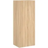 DKD Home Decor Tv-wandmeubel 40,5x30x102 cm bewerkt hout sonoma eikenkleurig