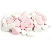 Fortuin Vruchtenhartjes roze/wit - mini hartjes snoep - 1 kilo