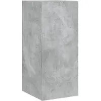 vidaXL Tv-wandmeubel met LED-verlichting 30,5x35x70 cm betongrijs