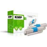KMP Toner vervangt OKI 44973536 Compatibel 2-pack Zwart 4400 bladzijden O-T36D 3341,0021