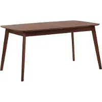 Beliani MADOX - Uitschuifbare eettafel - Donker hout - 75 x 120/150 cm - MDF