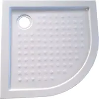 Linea Uno - Siva 90x90 - Glans wit - Kwartrond - Douchebak - - 991202