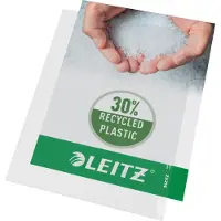 Leitz Premium Kwaliteit Showtas - 30% Pre-consumer Gerecycled Plastic - A4 - 100 stuks - Transparant