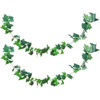 Chaks Klimop kunstplant slinger - 2x - 220 cm - groen - Kunstplanten