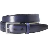 Lindenmann leren heren riem - marineblauw