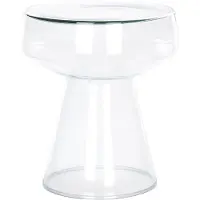 Beliani LAGUNA/CALDERA - Bijzettafel set van 2 - Transparant - Glas