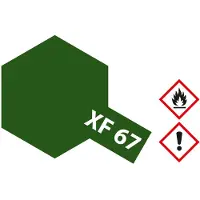 Tamiya Hobbyverf Acrylverf - XF-67 NATO Green - Matt - Acryl - 23ml Verf potje - 23 ml