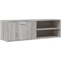 vidaXL Tv-meubel 120x34x37 cm bewerkt hout grijs sonoma eikenkleurig