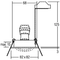 Brumberg inbouwspot Tirrel-S, GU10 fitting, mat zwart