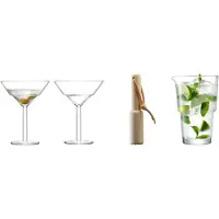 LSA International Mixologist Cocktail Ijsemmer - Hoogte 14 cm - Incl. Tang