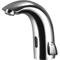 BES LED Wastafelkraan met Sensor - Wastafelmengkraan - Versanix Sensin - Opbouw - Rond - Chroom