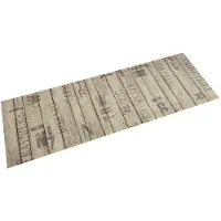 vidaXL Keukenmat wasbaar hekprint 60x180 cm fluweel