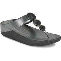 FitFlop halo bead circle metallic Teenslippers | Maat 42 Dames Zilver