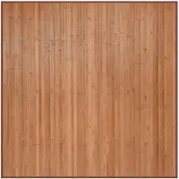 vidaXL Vloerkleed vierkant 100x100 cm bamboe naturel