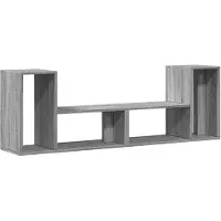 vidaXL Tv-meubelen 2 st 75x30x50 cm bewerkt hout grijs sonoma eiken