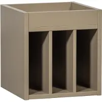 Woood Turner Platenkast - Grenen - Mud - 47x44x44
