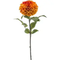 Emerald - Kunstbloem Dahlia Pompon 74cm oranje - Kunstplant voor binnen