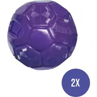 Kong flexball paars 15,5x15,5x15,5 cm 2 st - Speelgoed Honden