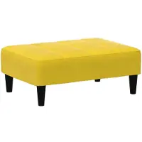 vidaXL Voetenbank 77x55x31 cm fluweel geel