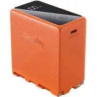 SmallRig 4576 NP-F970 USB-C Rechargeable Camera Battery, orange