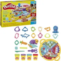 Play-Doh Opvouw en Meeneem Speelmat - Boetseerklei - 4 potjes - Eenvoudig op te bergen - Knutselen voor kinderen