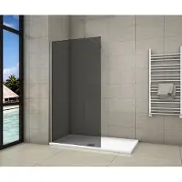Sanexo Inloopdouche Black Dahlia 90x200 8mm Rookglas Antikalk Chroom