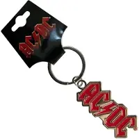AC/DC - Logo Sleutelhanger - Rood/Wit