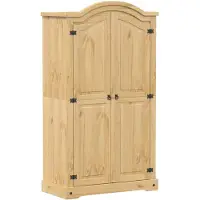 vidaXL Kledingkast Corona 102x52x186 cm massief grenenhout