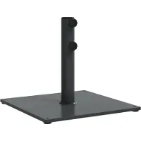 vidaXL Parasolvoet voor stokken van Ø32/38/48 mm 17 kg vierkant