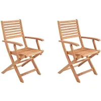 Generique Set van 2 Tuinstoelen voor buiten (57,5 x 56 x 90 cm)