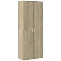 vidaXL Hoge kast 70x35x180 cm bewerkt hout sonoma eikenkleurig