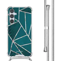 IMoshion Design hoesje met koord voor de Samsung Galaxy A35 - Petrol Green Graphic