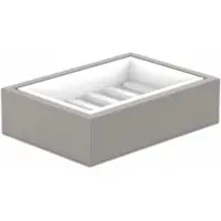 DECOR WALTHER Zeephouder Brownie STS Taupe Porselein Wit