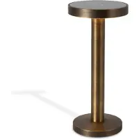 Ks Verlichting - Solo Brass - Tafellamp - Sfeerlicht - Oplaadbaar - Aluminium - Modern - Brons