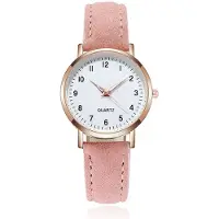 LGT JWLS Dameshorloge met Eenvoudige Uitstraling en Lichtgevende Details Roze
