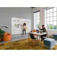 Smit Visual Design frameloze whiteboardwand 198x294 cm - 3 panelen