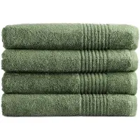 PHLOX Handdoek Supreme Collectie - 70x140 - 4 stuks - OEKO-TEX Made in Green - 600 g/m2 zacht katoen - oud groen