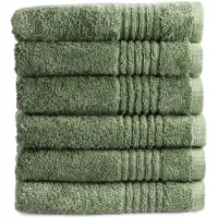 PHLOX Handdoeken set 50x100 cm 6 stuks 600 g/m2 zacht katoen supreme